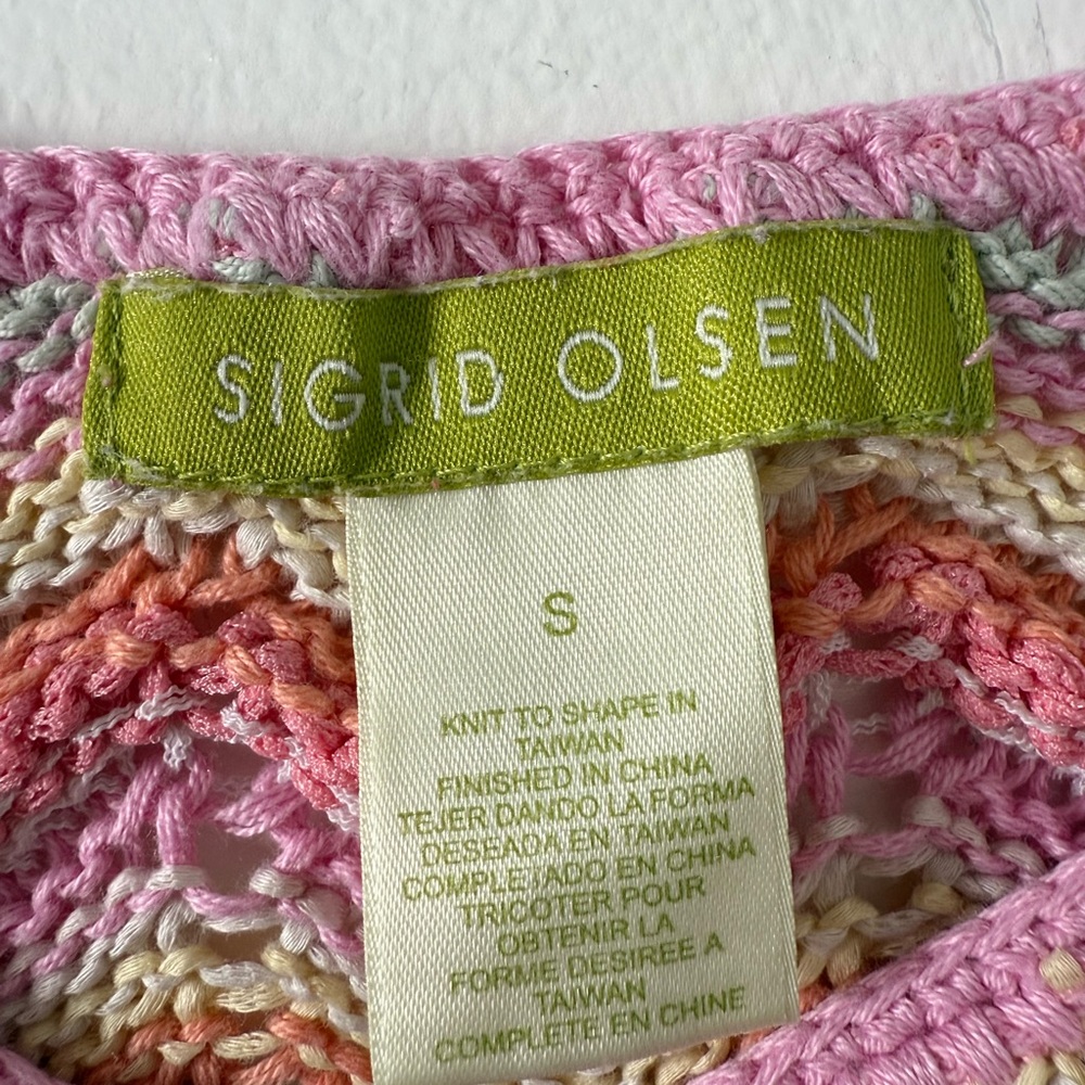 Sigrid Olsen Y2K Pastel Knit Top - Picture 2 of 7